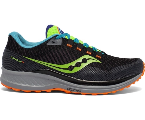 Tenis Saucony Canyon TR Hombre Zapatillas Running Future / Neon México MX-714-EV